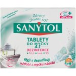 Nejlevnější Sanytol 4v1 tablety do myčky nádobí 40 ks