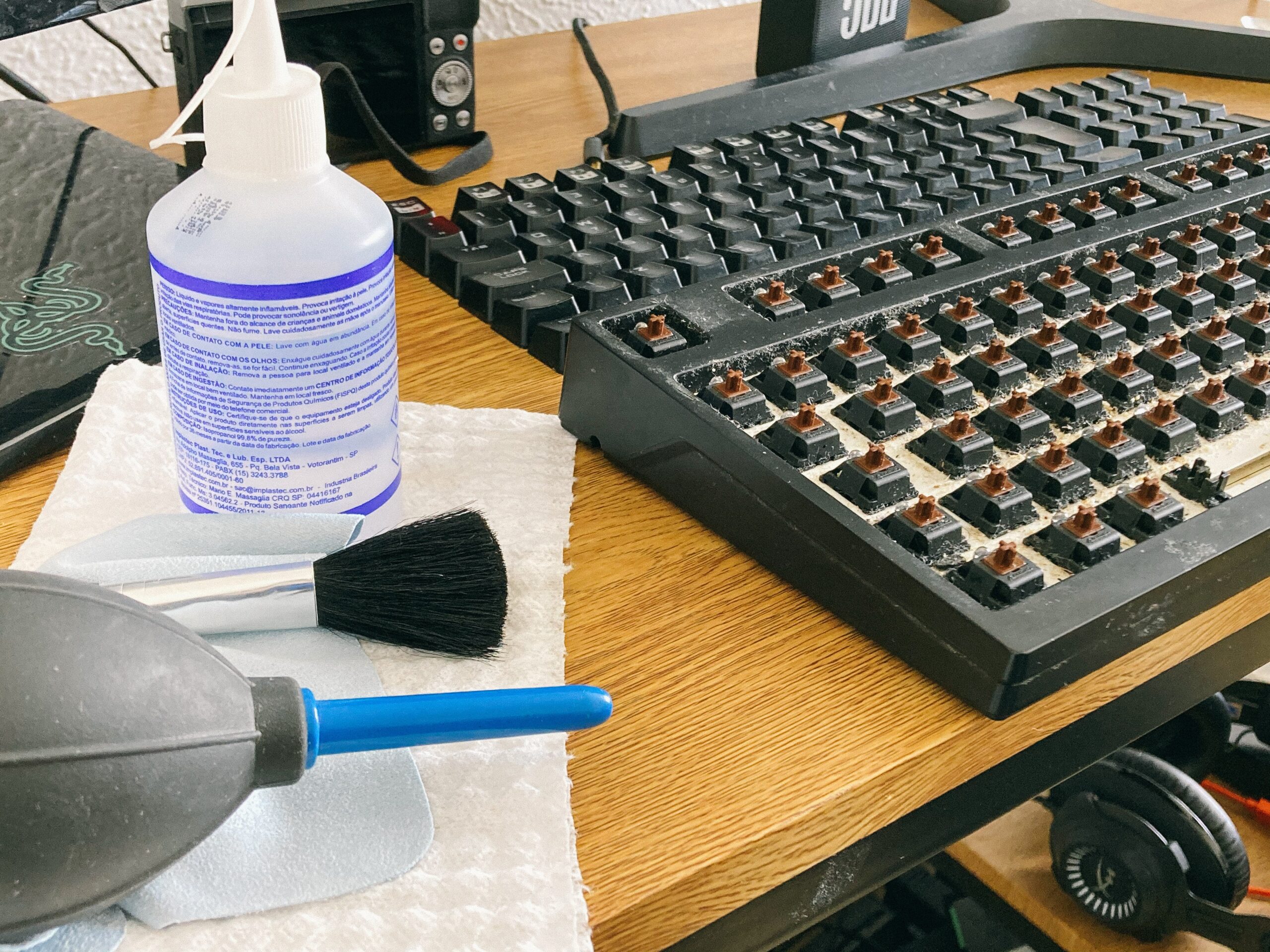 čištění klávesnice