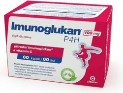 Nejlevnější Pleuran Imunoglukan 100 mg P4H 60 kapslí">