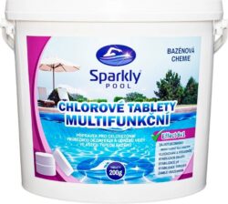 Nejlevnější Sparkly POOL Chlorové tablety multifunkční 6v1 MAXI 5 kg">