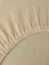 Nejlevnější MKLuzkoviny.cz Froté prostěradlo béžové 90x200">